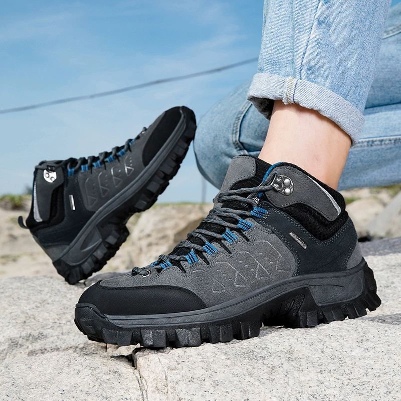 Men's Outdoor Hiking Shoes, Anti-Slip Thick Sole, Durable Trail Running Shoes