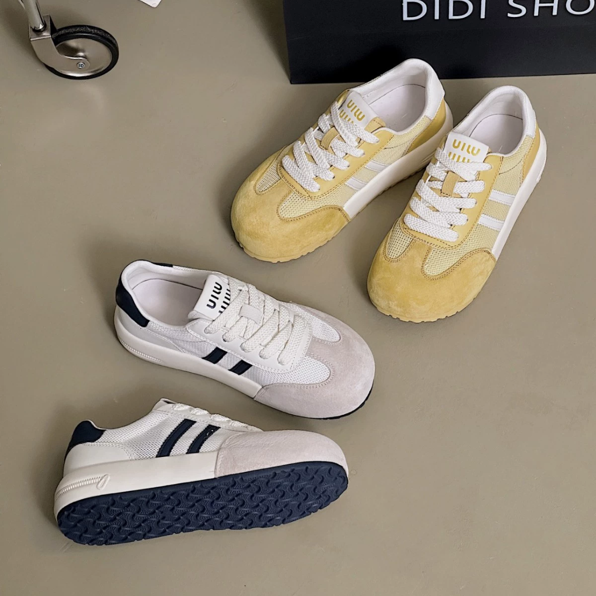 Zapatillas Alemanas Casuales de Suela Gruesa para Mujer 2025 Verano Transpirables de Malla