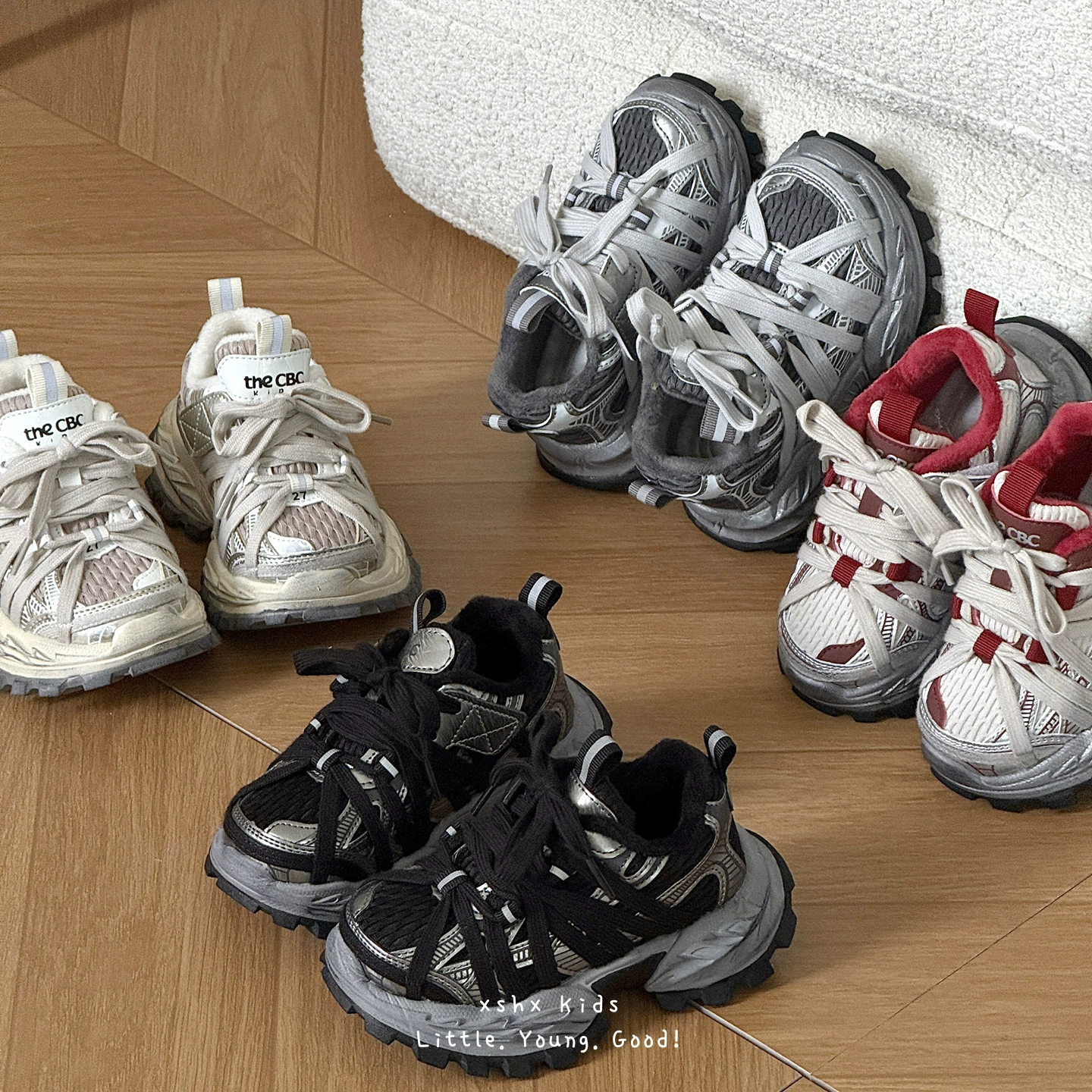 XSHX Baskets Rétro Papa Enfants, Style Sale, Unisexe, Automne Hiver, Chaussures Wenzhou · MOHE China shoe factory