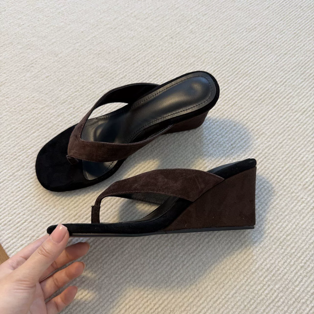 Sandales à lanières compensées à talon haut femme été 2026, semelle épaisse · MOHE China shoe factory
