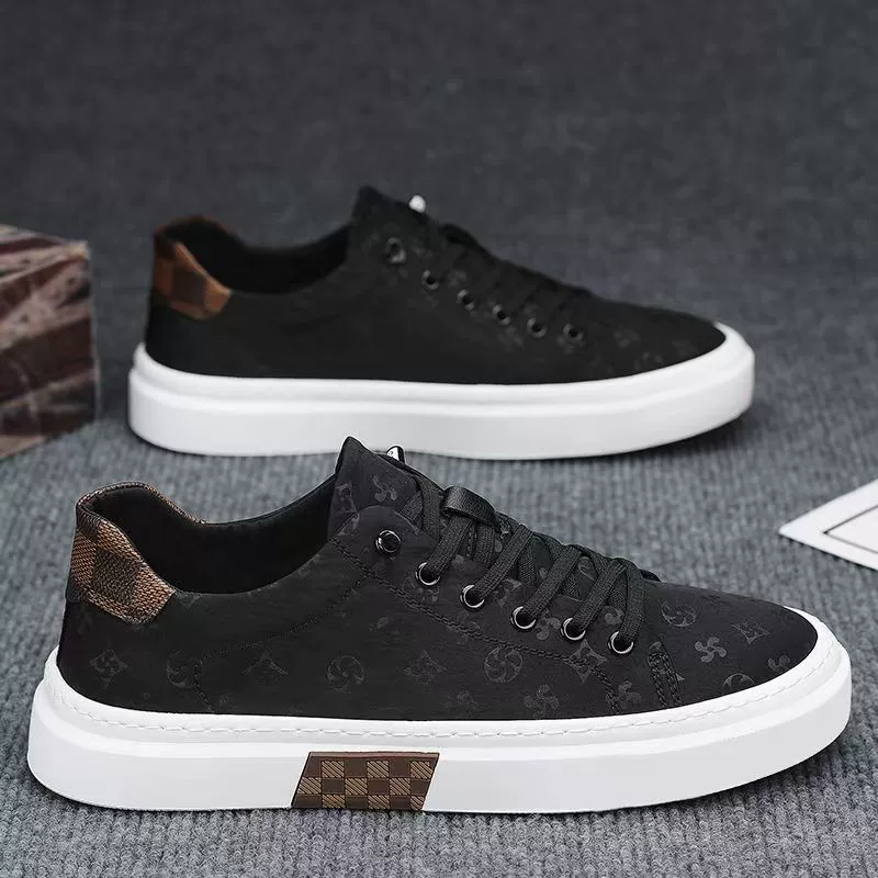 Baskets de travail noires pour hommes été, respirantes en toile, slip-on, plates décontractées · MOHE China shoe factory