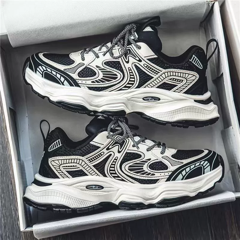 Tênis Dad Casuais em Mesh Respirável Sola Grossa Novo Primavera 2026 · MOHE China shoe factory