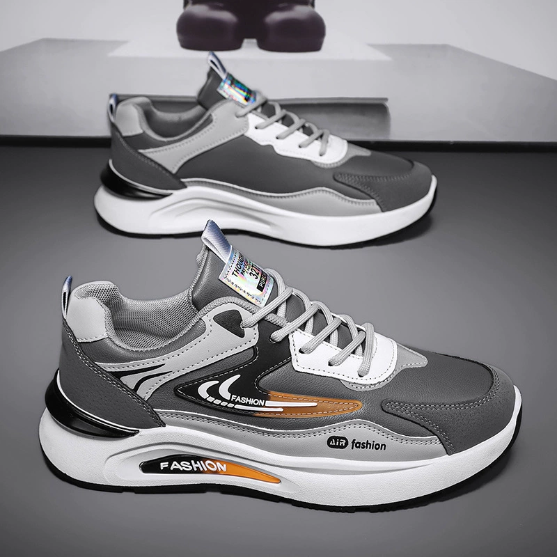 Chaussures de sport en cuir homme Hiver Nouvelles Imperméables Tendances Décontractées Père Semelle souple Antidérapantes Course · MOHE China shoe factory