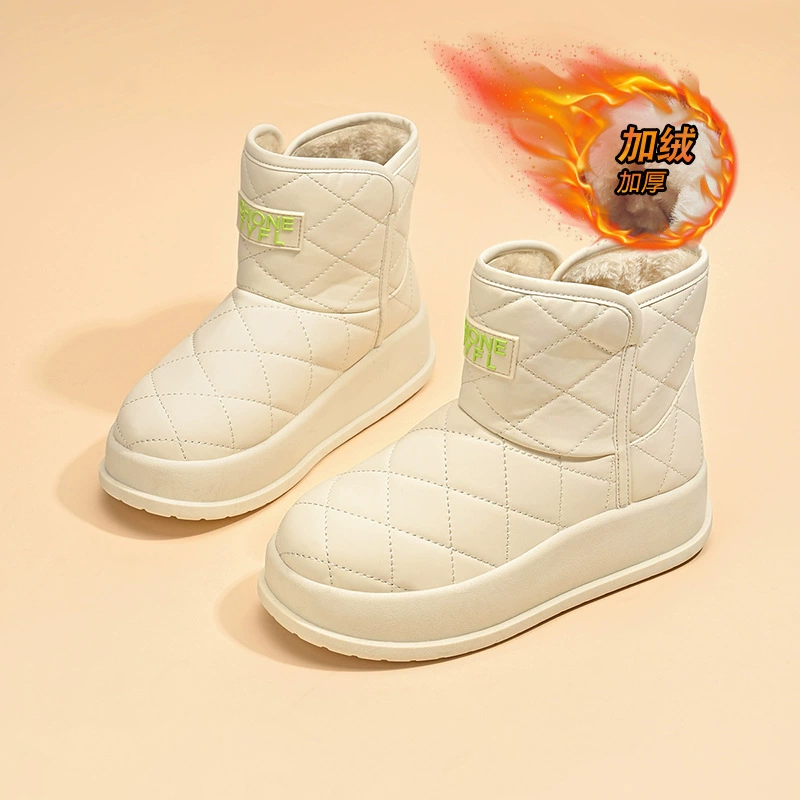 Bottes de neige femme hiver 2025, chaussures en coton chaudes cheville courte avec doublure en polaire MX7807 · MOHE China shoe factory