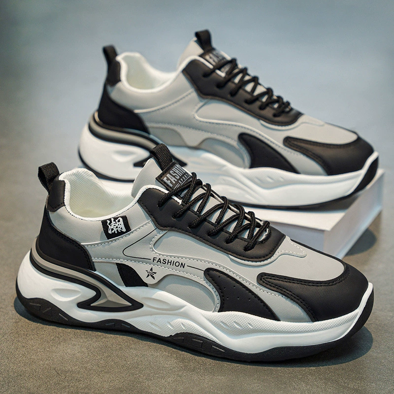 Chaussures de course décontractées légères en cuir imperméable pour homme, printemps 2026 · MOHE China shoe factory