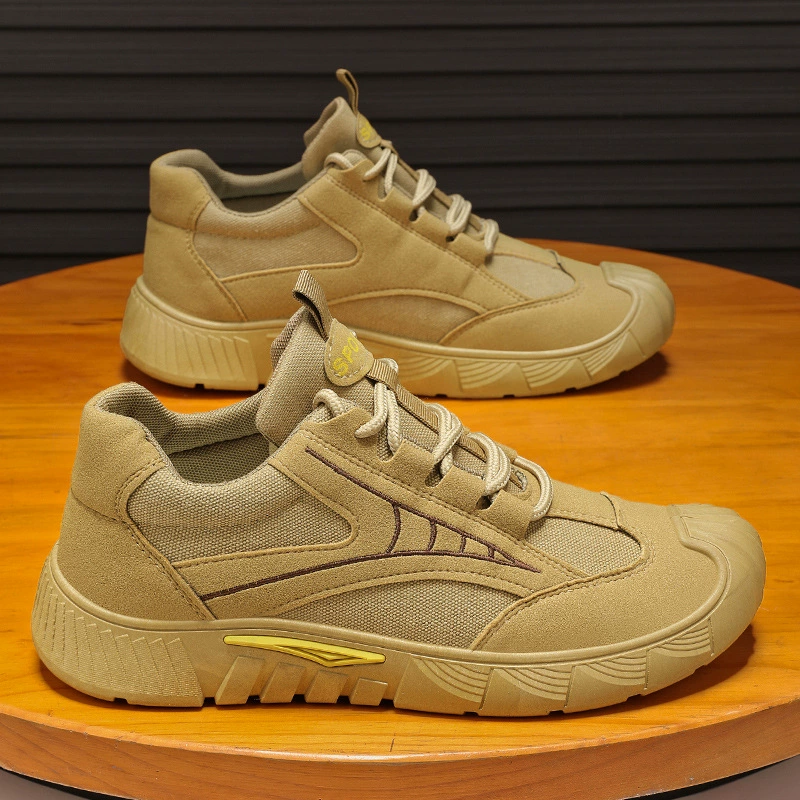 Zapatos de seguridad de invierno para hombre, zapatillas de trabajo y senderismo transpirables, antideslizantes y resistentes al desgaste