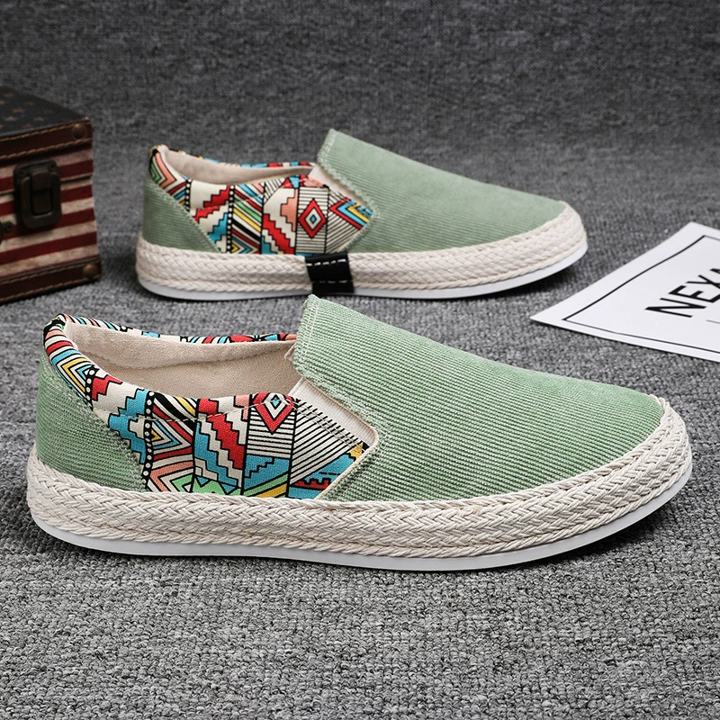 Мужские парусиновые слипоны 2026 зима дышащие тысячеслойная подошва · MOHE China shoe factory