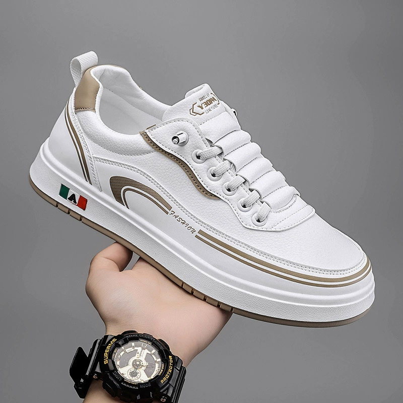 Men's Autumn Winter 2026 New Thick Sole Lightweight Casual White Shoes 5604