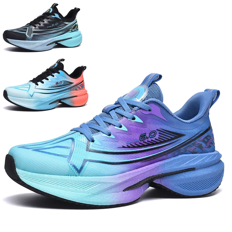 Zapatillas de running para adolescentes nuevas 2025, zapatillas transpirables de malla ligera con suela suave antideslizante