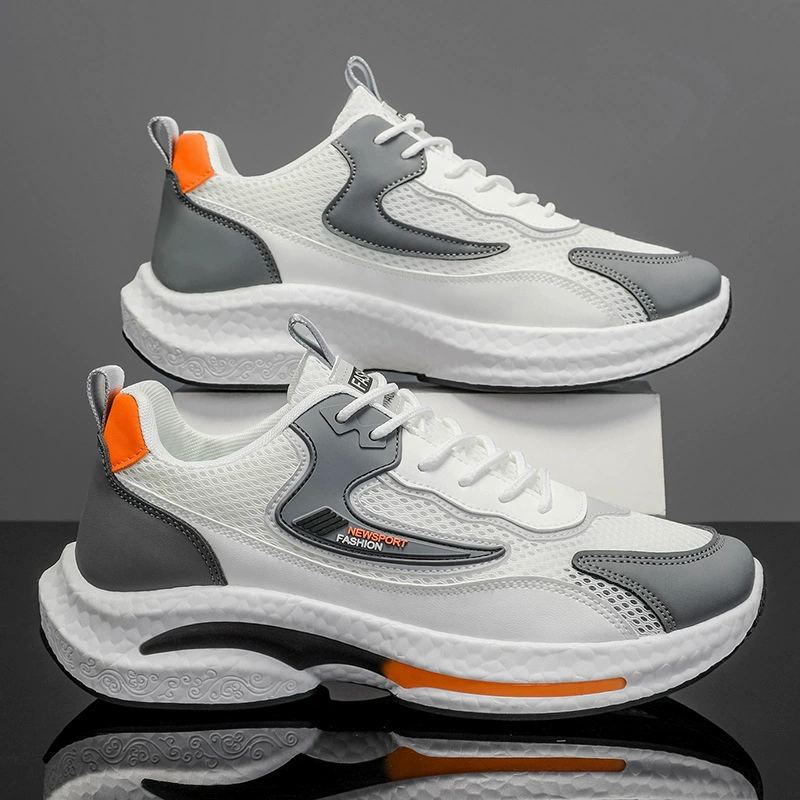 Zapatos casuales de malla transpirable nuevos para hombre, invierno 2026, zapatillas running versátiles de suela suave