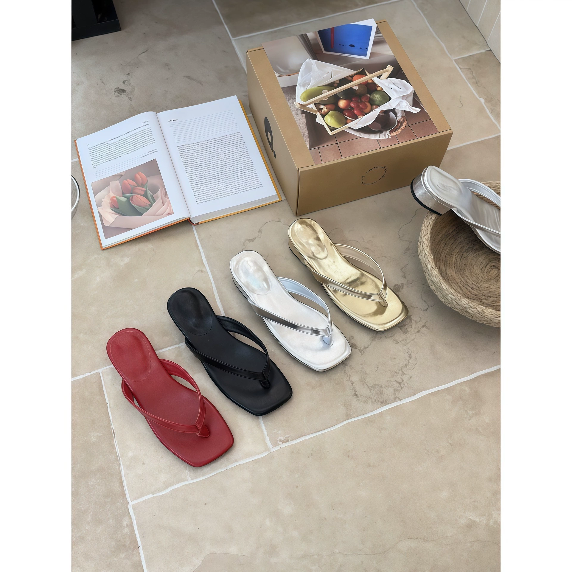 Sandales confortables rétro françaises à talon épais pour femme, 2026 · MOHE China shoe factory