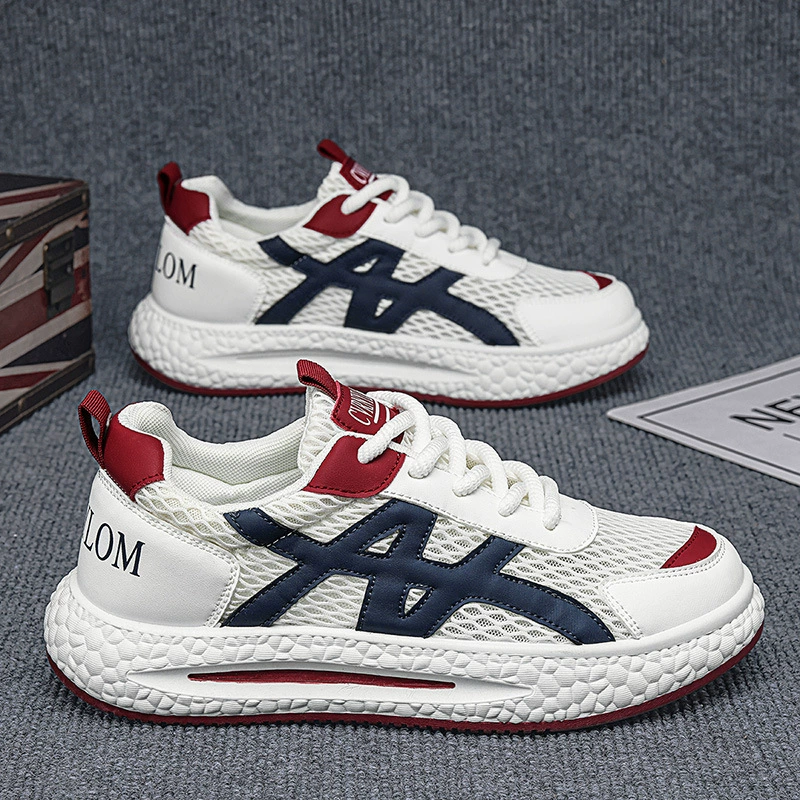 Sapatos Ágata Esportivos Casuais Masculinos em Mesh Respirável, Antiderrapantes, Dad Sneakers, Verão 2026