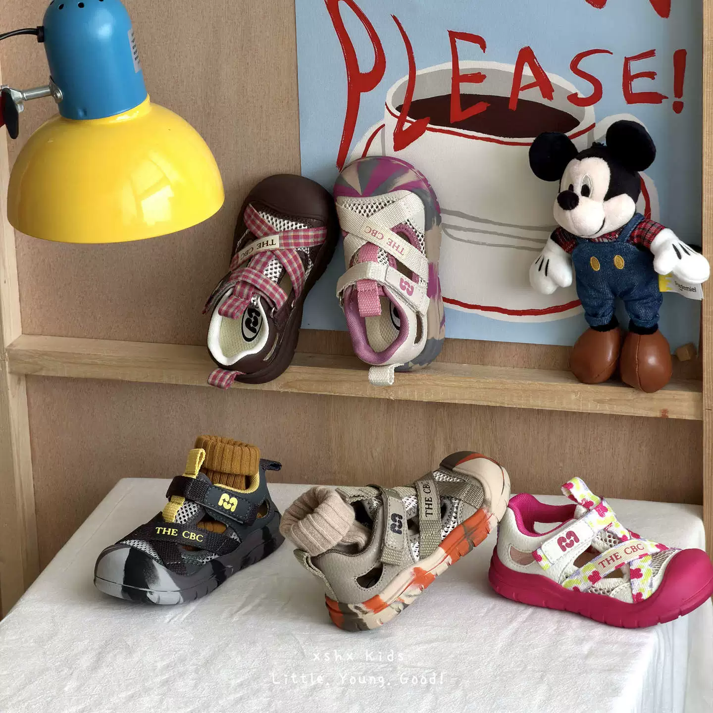 XSHX Kinder Abenteuer-Kreuzriemen-Outdoor-Schuhe, atmungsaktives Mesh für Frühling/Sommer · MOHE China shoe factory