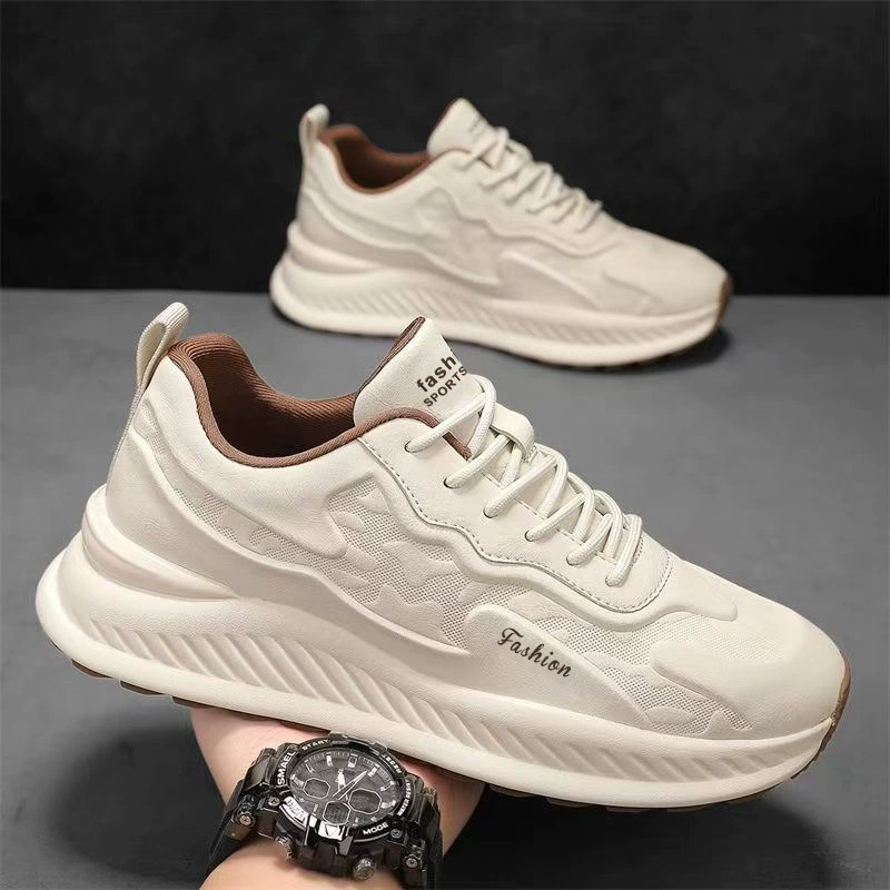 Chaussures Homme Printemps 2026 Nouveau Semelle Épaisse Montantes Décontractées Running Sneakers Respirantes Chaussures Papa · MOHE China shoe factory