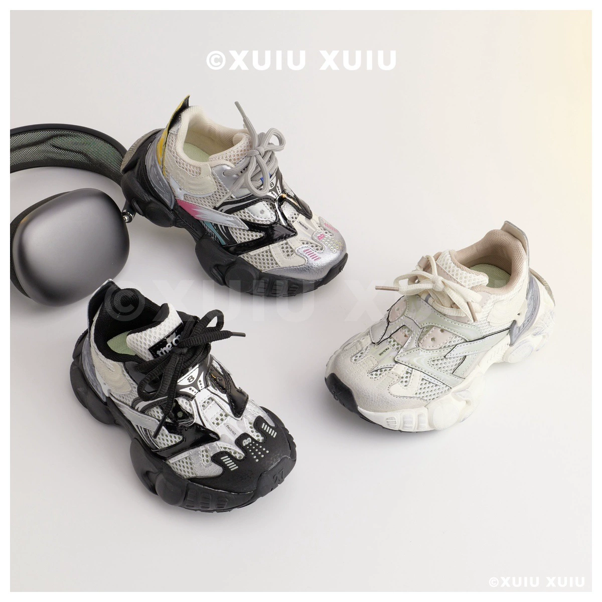 XSHX Kinder Retro Dad Sneaker, Unisex, Frühling Herbst, Mesh, Schwerlast, Wenzhou Schuhe · MOHE China shoe factory