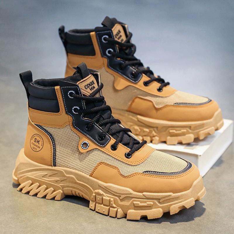 Botas Martin Primavera 2026 para Hombre, Suela Gruesa Aumento de Altura, Senderismo Casual