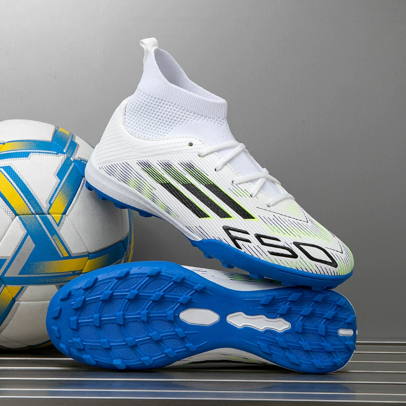 New High-Top Football Shoes Men Women Long Studs Short Studs Student Training Game Soccer Shoes Adult
