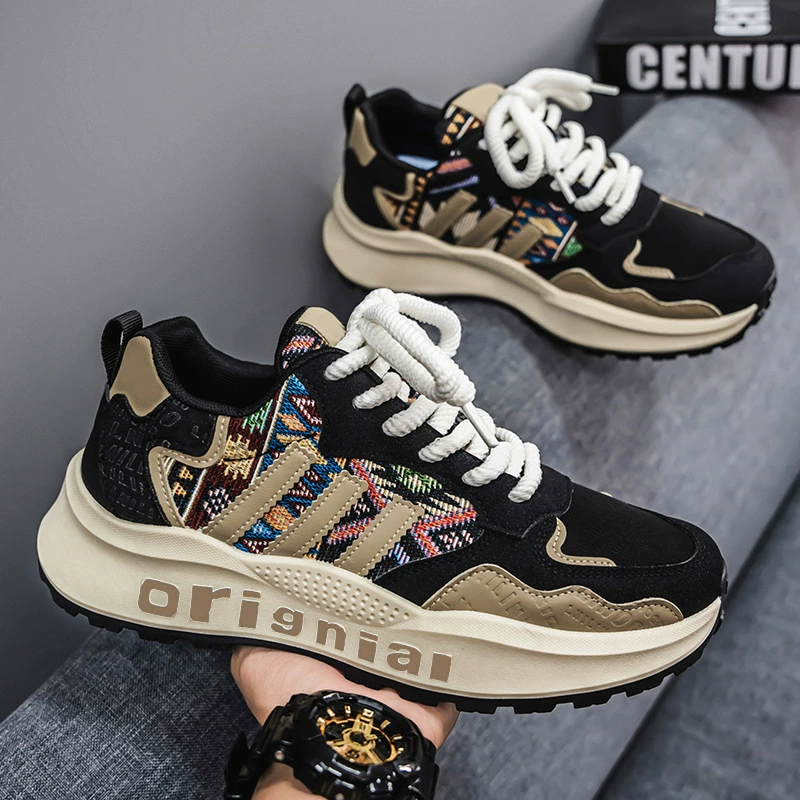 Zapatillas Deportivas para Hombre, Suela Gruesa, Transpirables, Cómodas, Talla EU