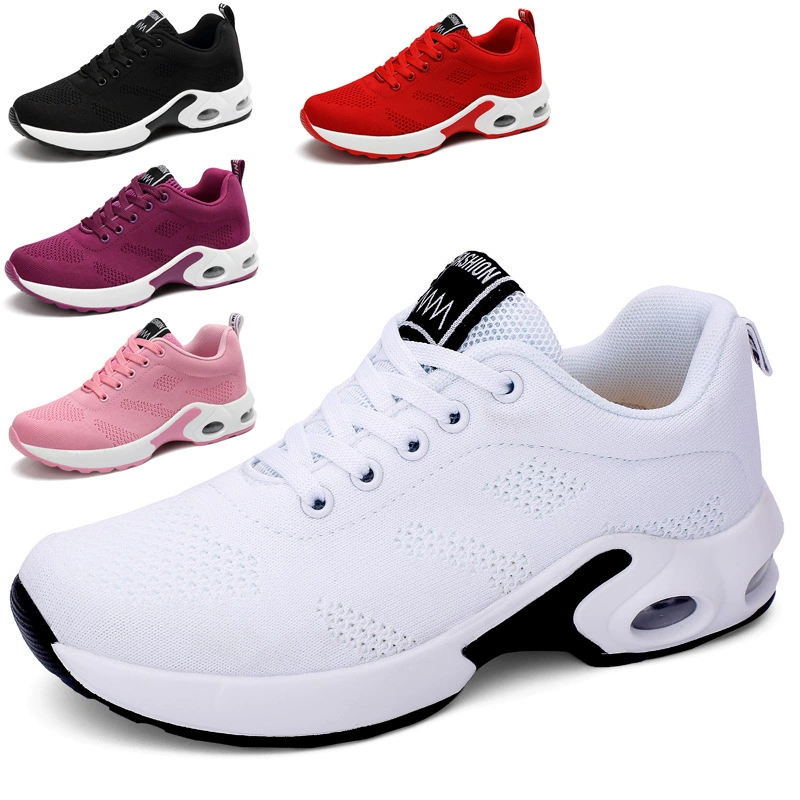 Zapatillas de Running para Mujer Exteriores Exportación Flyknit Aire Amortiguado Transpirables Casuales · MOHE China shoe factory