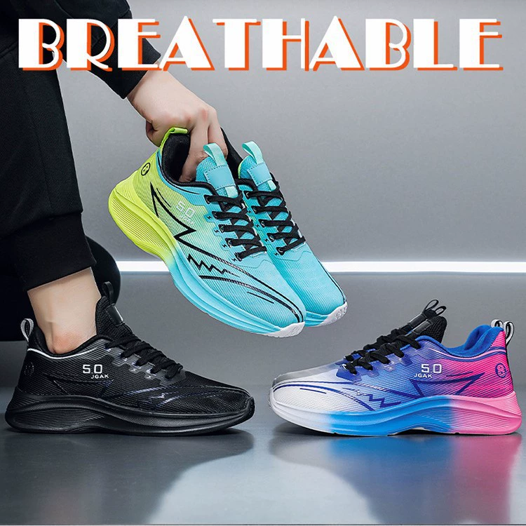 Men's Large Size 48 Summer Breathable Running Shoes, Lightweight Mesh, Anti-Slip, Youth Style