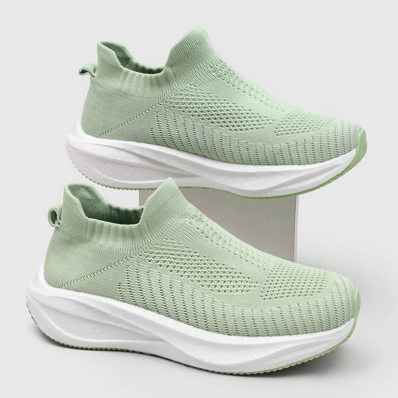 Cross-border unisexe polyvalent fitness respirant mesh slip-on chaussures chaussettes tricotées marche · MOHE China shoe factory