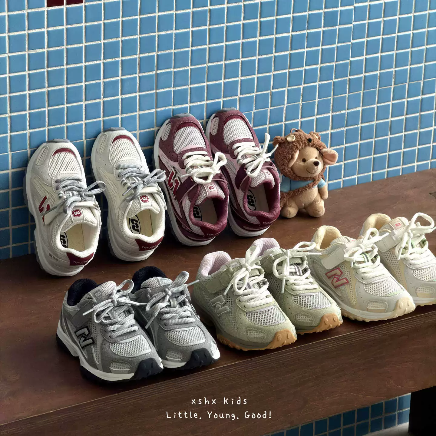 XSHX Baskets rétro américaines pour enfants, fonctionnelles, antidérapantes, semelle souple en caoutchouc, garçons et filles, printemps-été, mesh respirant · MOHE China shoe factory