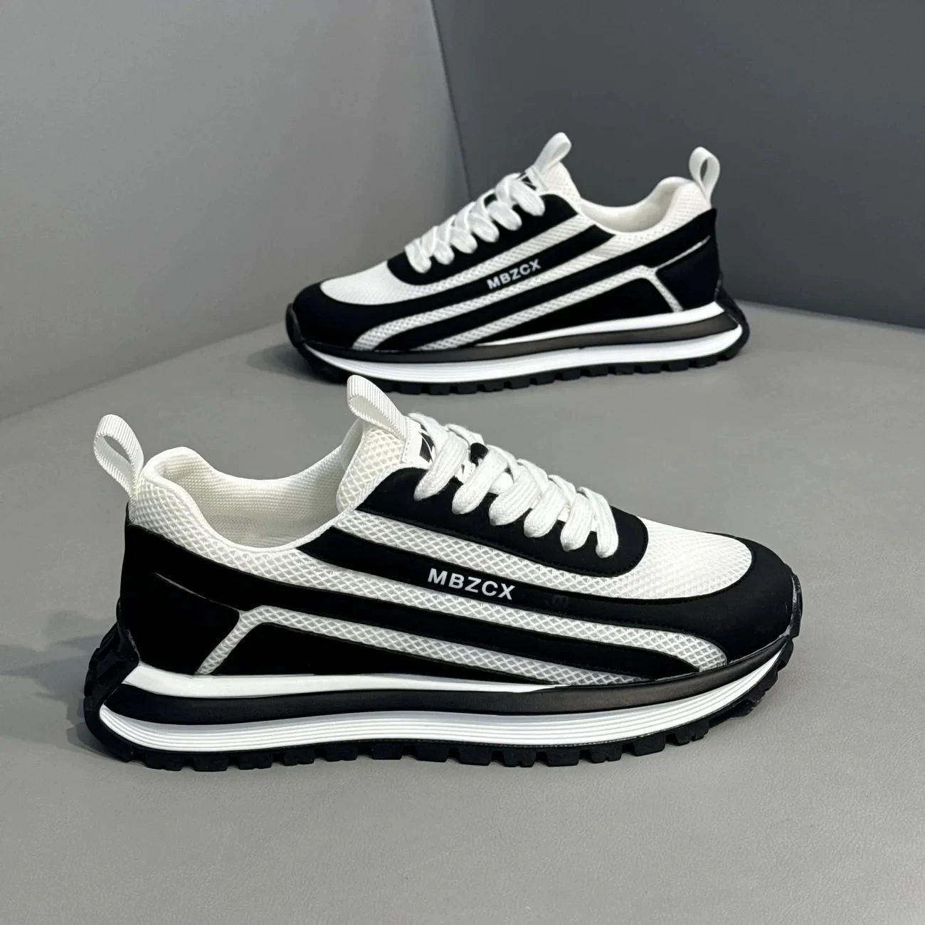Zapatos Deportivos Casuales de Malla Transpirable para Hombre Primavera 2026 Nuevos, Suela Gruesa, Estilo Dad