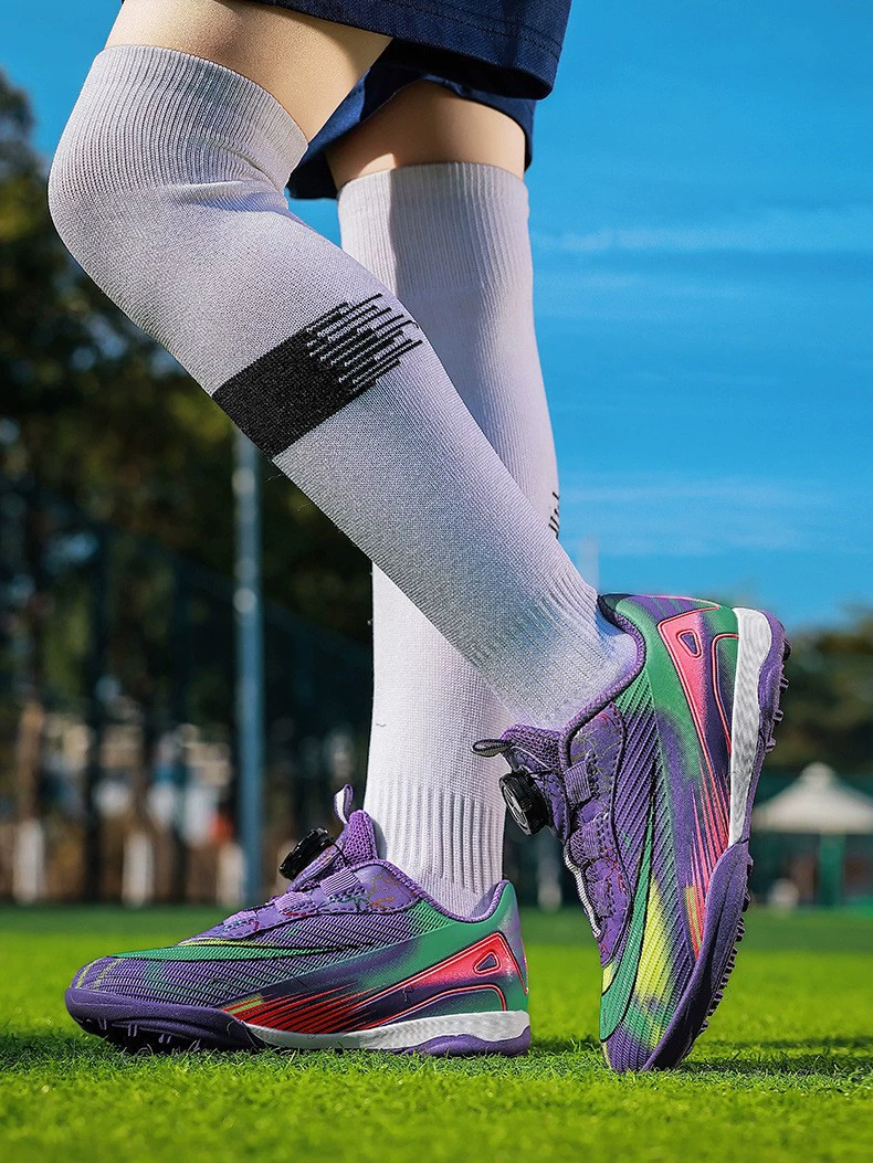Sapatos de Futebol com Tiras Sem Amarrar Crianças Meninos Meninas Outono Primavera Treino Esportivo Estudantes Ensino Médio