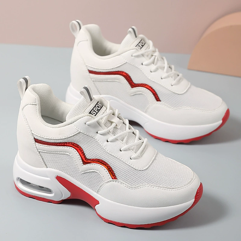 Export Height Increasing Women Shoes Spring 2026 New Thick Sole Travel Shoes Summer Casual Sneakers