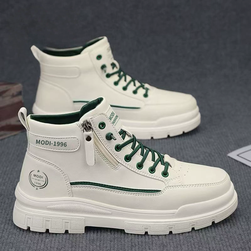Herren 2026 Winter Neue Martin-Stiefel High-Top, Leder Dicke Plateausohle, Freizeitstiefel
