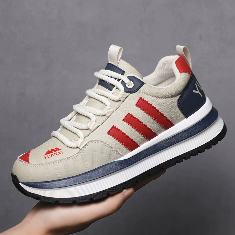 Men's Autumn Winter New Soft Sole Dad Shoes Leather Casual Anti-slip Running 5607