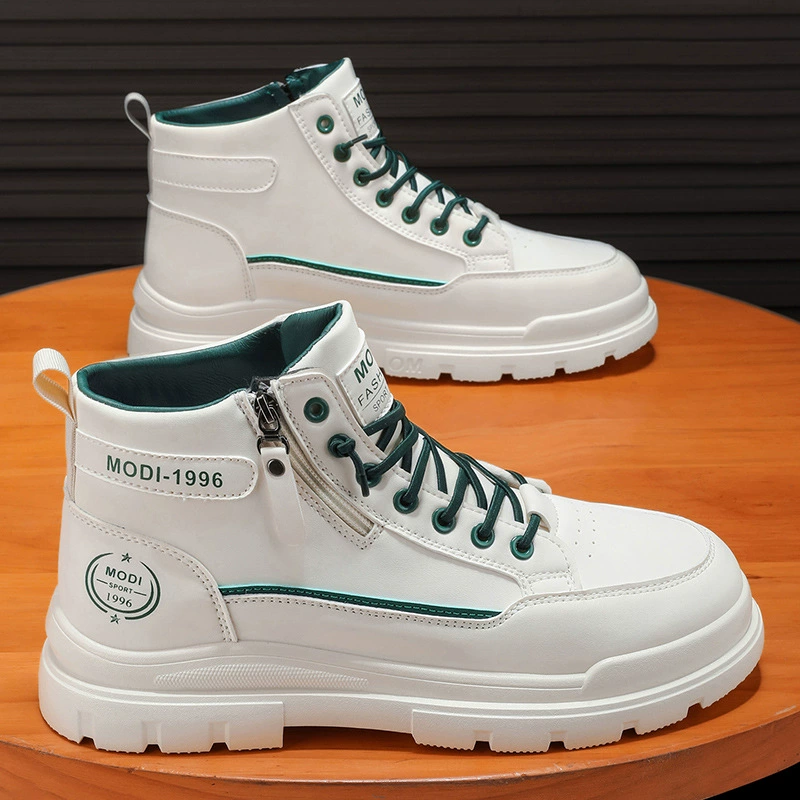 Herren 2026 Winter Neue Martin-Stiefel High-Top, Leder Dicke Plateausohle, Britische Freizeitstiefel