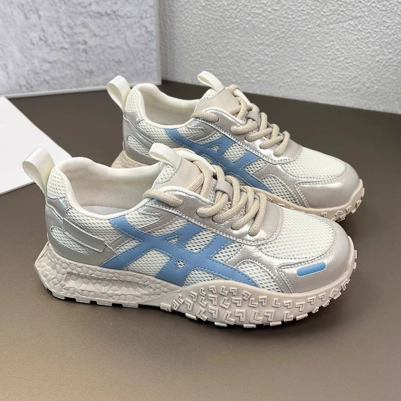 Zapatos tipo Dad Mujer Otoño Nuevos Transpirables Malla Coreanos Suela Suave Gruesa Deportivos Casual Running