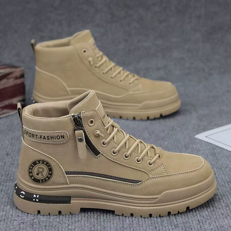 Bottines Martin montantes automne british rétro randonnée imperméables travail sécurité