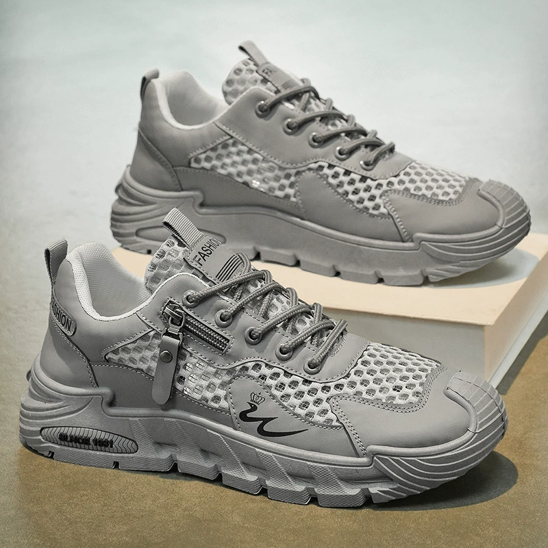 Herren 2026 Sommer-Mesh-Schuhe atmungsaktiv weiche Sohle lässige Studenten-Sneaker · MOHE China shoe factory