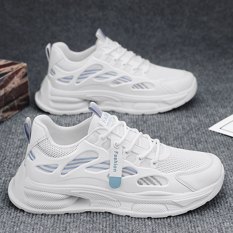 Men's Summer 2026 Teenager Mesh Breathable Casual Sports Shoes Student Running Dad Trendy