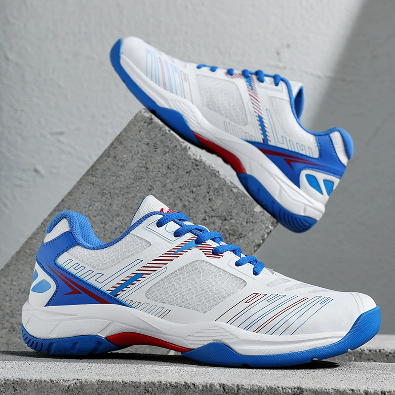 Zapatos de bádminton nuevos para hombre mujer, zapatos deportivos profesionales de voleibol entrenamiento ligeros acolchados