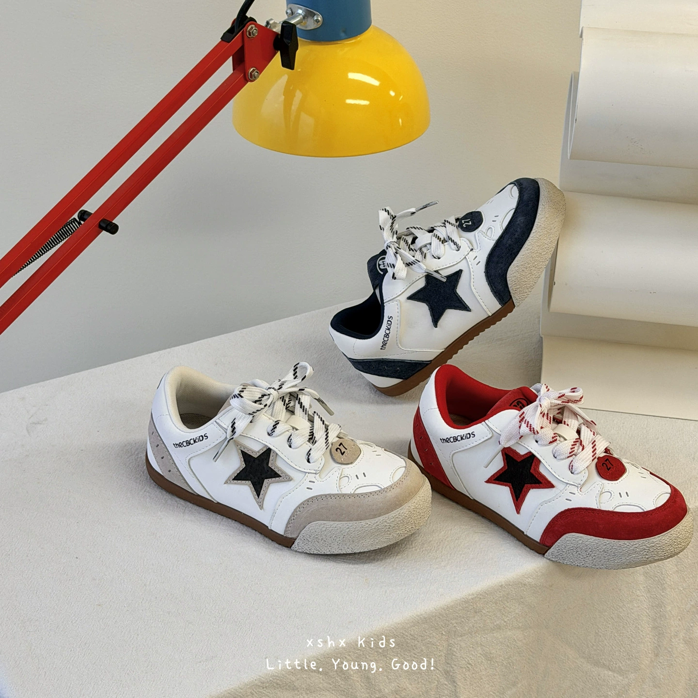 Chaussures sales XSHX pour enfants, velcro caché, semelle en caoutchouc, printemps été