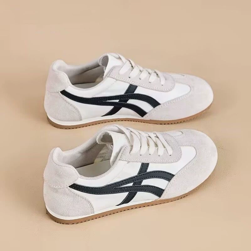 Sapatos Treinador Alemão Femininos Primavera 2026, Respiráveis Leves Retro Casual