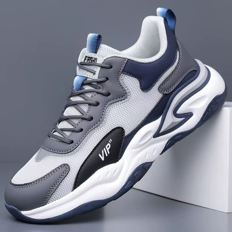Nouvelles chaussures en mesh respirantes pour homme printemps 2026, semelle souple antidérapante baskets de course décontractées Dad