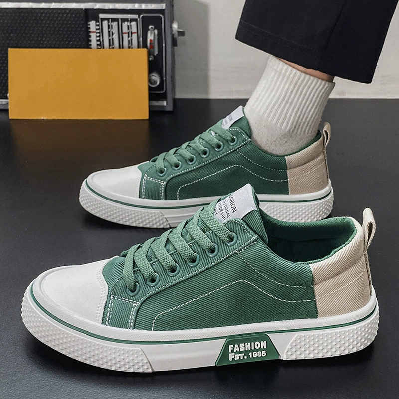 Zapatos Trendy 2026 Primavera Nuevo Suela Suave Transpirable Casual Deportivos Tabla Antideslizante Resistente al Desgaste Lona Hombre