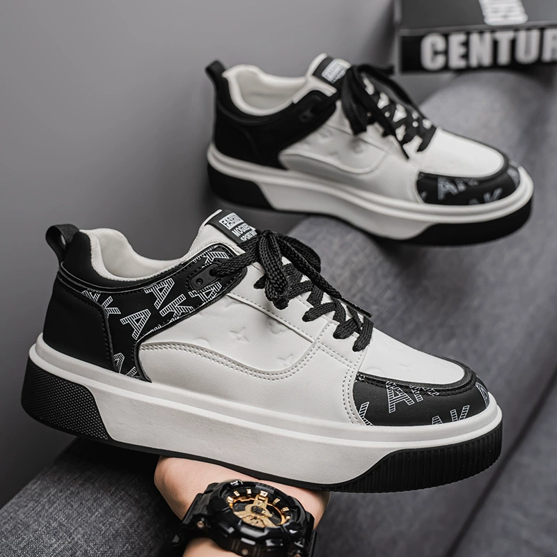 2026 Primavera Novos Sapatos Masculinos Juvenis Casuais Design Único Antiderrapantes Sola Grossa Esportivos Sapatilhas