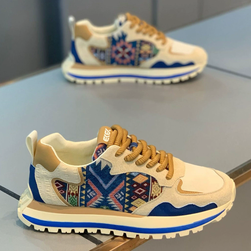 Men's Shoes 2026 Spring Anti-Slip Wear-Resistant Agate Shoes Fashion Trendy Soft Sole Casual Dad Shoes