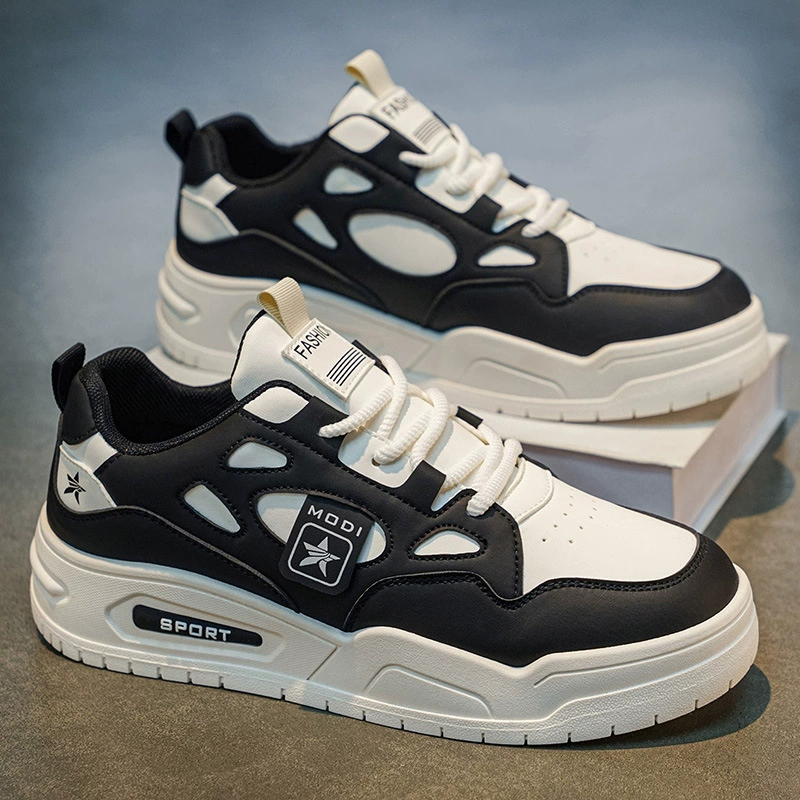 Chaussures blanches Air Force pour homme, chaussures de sport à semelle épaisse, printemps 2026