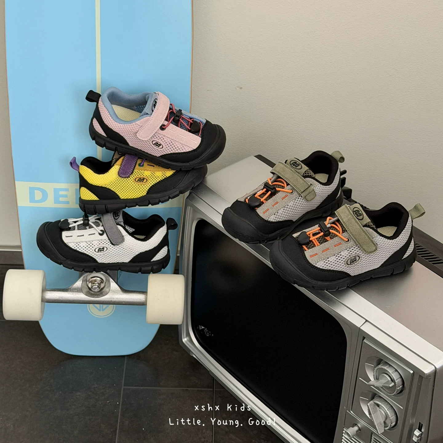 XSHX Chaussures Japanese Tanyue outdoor pour enfants, printemps-été, semelle caoutchouc, mesh cool, randonnée montagne