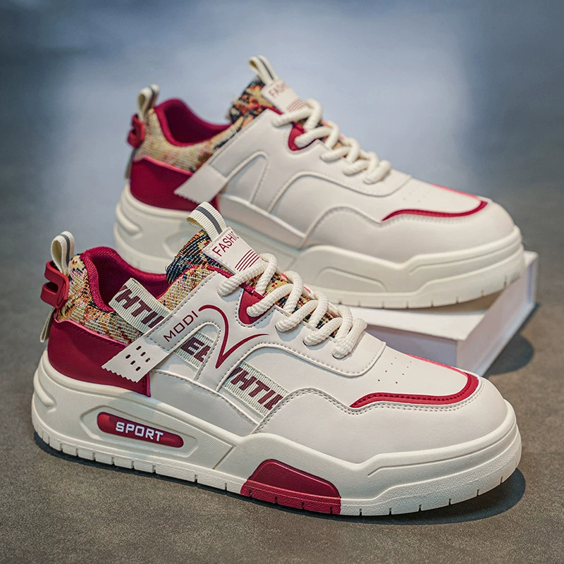 Herren 2026 Frühling Leder-Freizeit-Skate-Schuhe, Höhenzunahme, für Studenten