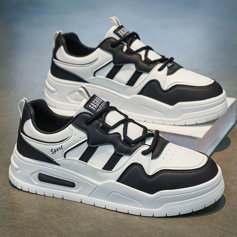Sapatos Casuais Esportivos Masculinos Primavera 2026, Sola Grossa Resistente, Cano Baixo