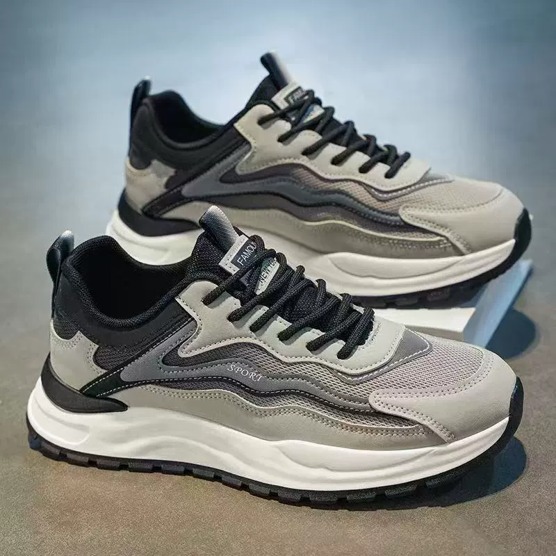 Sapatos Casuais Esportivos Masculinos Primavera 2026, Mesh Respirável, Leve, Antiderrapante