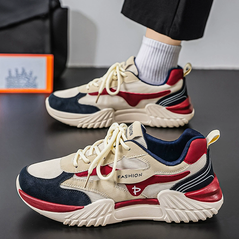 2026 New Dad Shoes Outdoor Fashion Versatile Casual Sports Shoes Anti-Slip Wear-Resistant Running Trendy Men