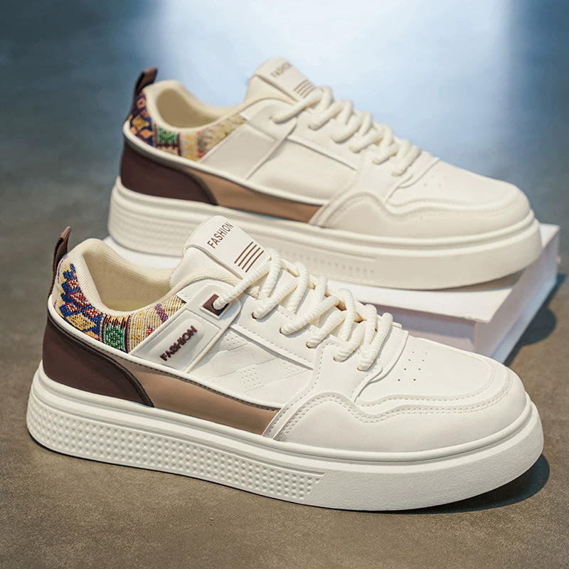 Herren Sommer 2026 Modische Freizeit-Board-Schuhe, weiche Sohle, weiße trendige Sneaker, Modell 2036